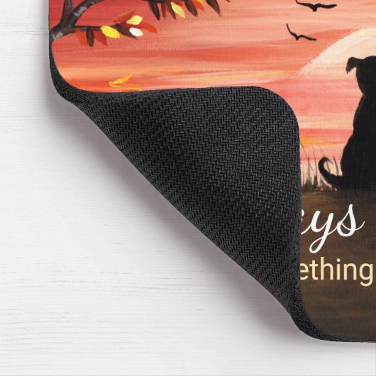 Tapis De Souris Coucher du soleil d'automne toujours reconnaissant (Coin)