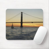 Tapis De Souris Coucher du soleil de San Francisco (Avec souris)