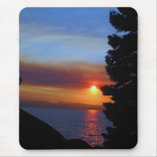 Tapis De Souris Coucher du soleil du lac Tahoe