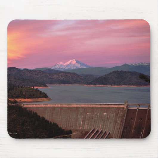 Tapis De Souris Coucher du soleil et Mt. Shasta Mousepad (Devant)