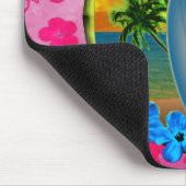 Tapis De Souris Coucher du soleil et planches de surf (Coin)