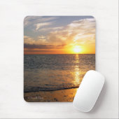 Tapis De Souris Coucher du soleil Mousepad d'août (Avec souris)