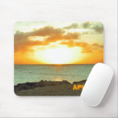 Tapis De Souris Coucher du soleil Mousepad d'Aruba (Avec souris)