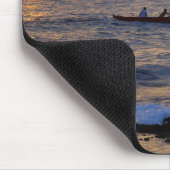 Tapis De Souris Coucher du soleil Mousepad de canoë de tangon de (Coin)