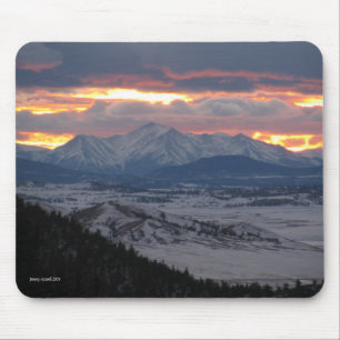 Tapis De Souris Coucher du soleil Mousepad de montagne du Colorado