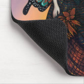 Tapis De Souris Coucher du soleil" Mousepad "de papillon (Coin)