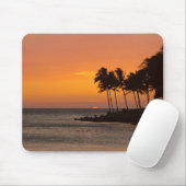 Tapis De Souris Coucher du soleil tropical (Avec souris)