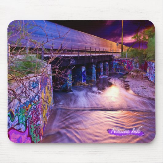 Tapis De Souris Coucher du soleil urbain (Devant)