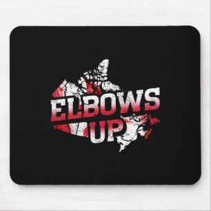 Tapis De Souris Coudes en l'air Canada Fier hockey canadien Carte
