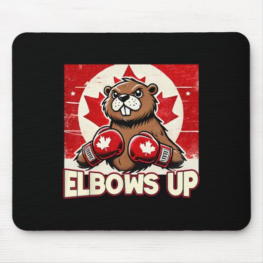Tapis De Souris Coudes Haut Canada Taxes canadiennes Beaver B (Devant)