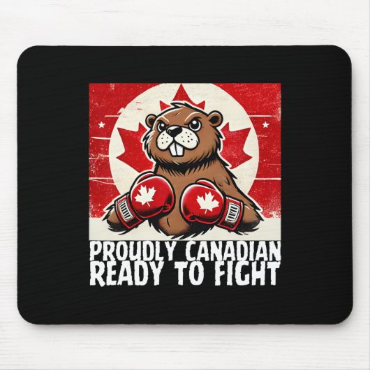 Tapis De Souris Coudes Haut Canada Taxes canadiennes Beaver B (Devant)