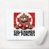 Tapis De Souris Coudes Haut Canada Taxes canadiennes Beaver B (Avec souris)