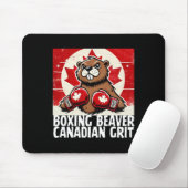 Tapis De Souris Coudes Haut Canada Taxes canadiennes Beaver B (Avec souris)