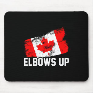 Tapis De Souris Coudes levés drôle de hockey canadien Maple Leaf F