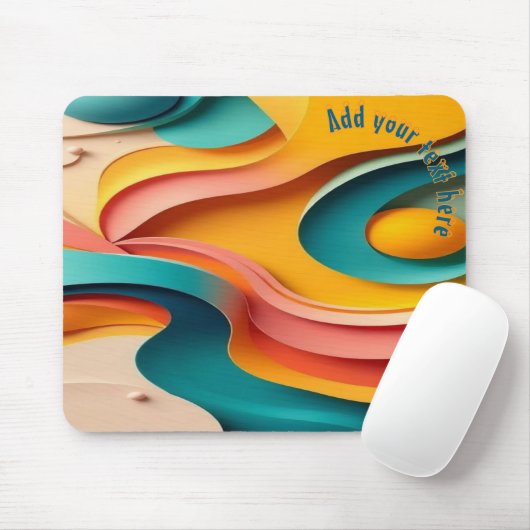 Tapis De Souris Couleur 3d du pavé de souris cool (Avec souris)