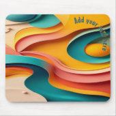 Tapis De Souris Couleur 3d du pavé de souris cool (Devant)