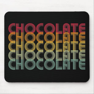 Tapis De Souris Couleur arc-en-ciel au chocolat rétro