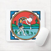 Tapis De Souris Couleur de Kokopelli (Avec souris)