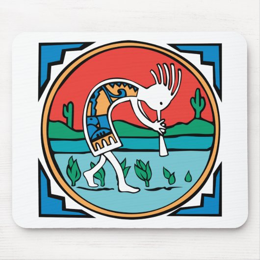 Tapis De Souris Couleur de Kokopelli (Devant)