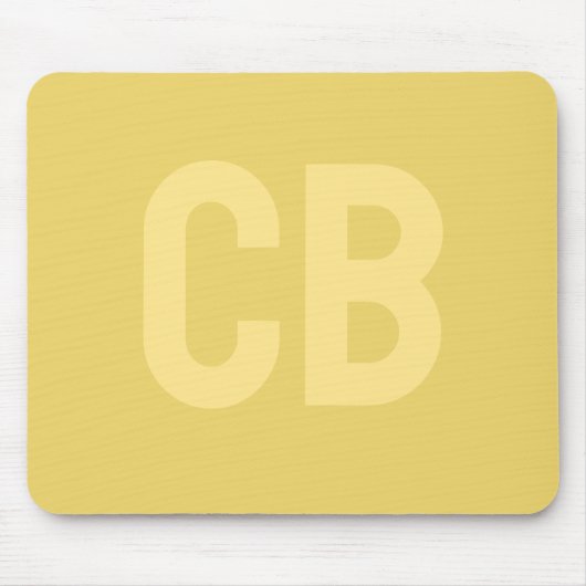 Tapis De Souris Couleur de tendance Douce Mousepac jaune (Devant)