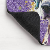 TAPIS DE SOURIS COULEUR D'EAU CUITE MARDI GRAS DALMATION CHIEN (Coin)