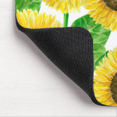 Tapis De Souris Couleur d'eau des fleurs de soleil (Coin)