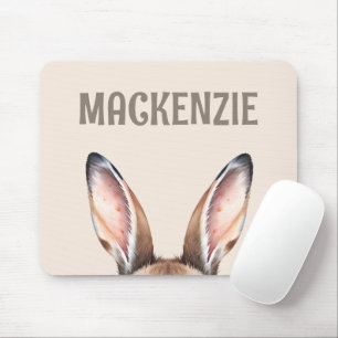 Tapis De Souris Couleur d'eau moderne personnalisée Mignonne Oreil