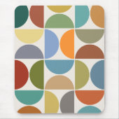 Tapis De Souris Couleur des demi-cycles MCM sur crème (Devant)