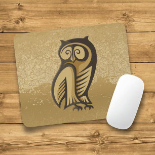Tapis De Souris Couleur du symbole du hibou