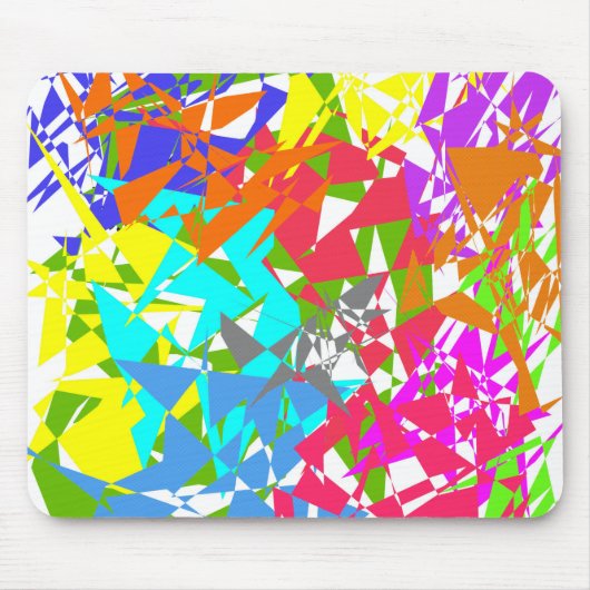 Tapis De Souris Couleur folle Polygone Texture Mousepad (Devant)