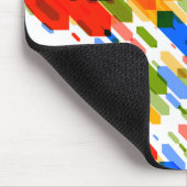 Tapis De Souris Couleur Foncé : Bleu Rouge Jaune Vert (Coin)