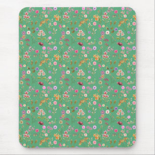 Tapis De Souris couleur motif-rose, pourpre, vert-