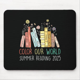 Tapis De Souris Couleur Notre Monde Lecture Été 2025 Mignonne Livr