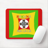 Tapis De Souris Couleur Rasta Fun Rouge Vert Doré (Avec souris)