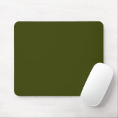 Tapis De Souris Couleur solide vert olive foncé (Avec souris)
