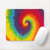 Tapis De Souris Couleur Super Cool Rainbow Swirl Tie (Avec souris)