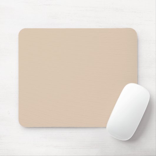 Tapis De Souris Couleur uni beige Palomino (Avec souris)