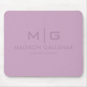 Tapis De Souris Couleur violette de lavande pastel souple et solid (Devant)