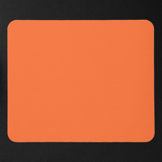 Tapis De Souris Couleur vive orange brûlée