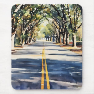 Tapis De Souris Couleur vive Paysage pittoresque Mousepad