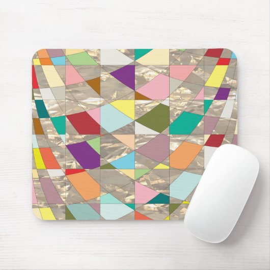 Tapis De Souris Couleurs Abstraites or (Avec souris)