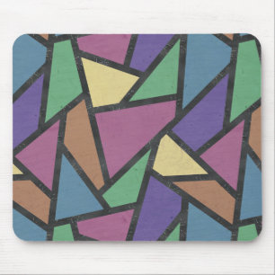 Tapis De Souris Couleurs arc-en-ciel en mosaïque motif