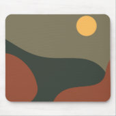 Tapis De Souris Couleurs classiques modernes Abstrait pleine lune (Devant)