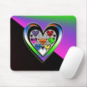 Tapis De Souris Couleurs d'amour (Avec souris)