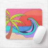 Tapis De Souris Couleurs dans une vague (Avec souris)