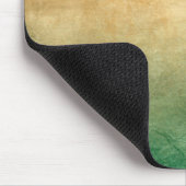 Tapis De Souris Couleurs de Grunge - Orange & Vert (Coin)