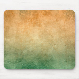 Tapis De Souris Couleurs de Grunge - Orange & Vert