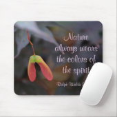 Tapis De Souris Couleurs de l'Esprit Nature Emerson Citation (Avec souris)
