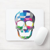 Tapis De Souris Couleurs de Mousepad de crâne (Avec souris)