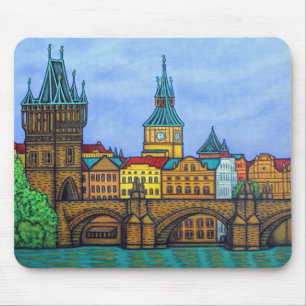 Tapis De Souris Couleurs de Prague Mouse Pad par Lisa Lorenz